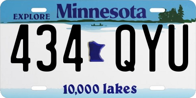 MN license plate 434QYU