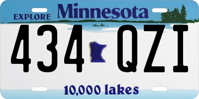 MN license plate 434QZI