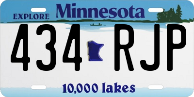 MN license plate 434RJP