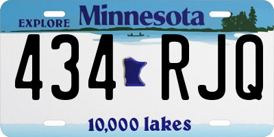 MN license plate 434RJQ