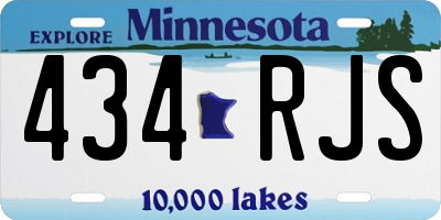 MN license plate 434RJS