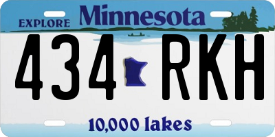 MN license plate 434RKH