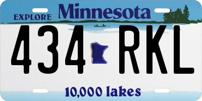 MN license plate 434RKL