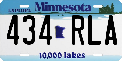 MN license plate 434RLA