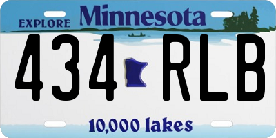 MN license plate 434RLB