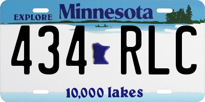MN license plate 434RLC