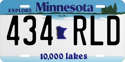 MN license plate 434RLD