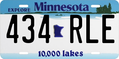 MN license plate 434RLE