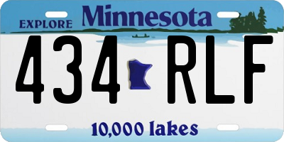 MN license plate 434RLF