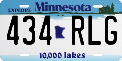 MN license plate 434RLG