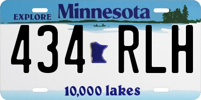 MN license plate 434RLH