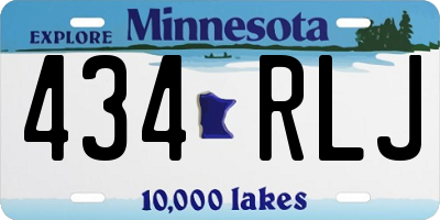 MN license plate 434RLJ