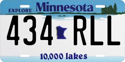 MN license plate 434RLL