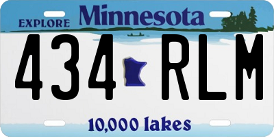 MN license plate 434RLM