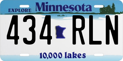 MN license plate 434RLN