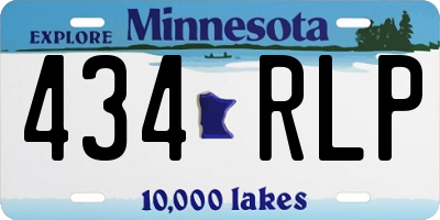 MN license plate 434RLP