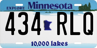 MN license plate 434RLQ