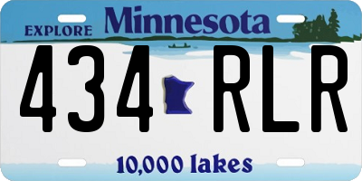 MN license plate 434RLR