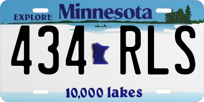 MN license plate 434RLS