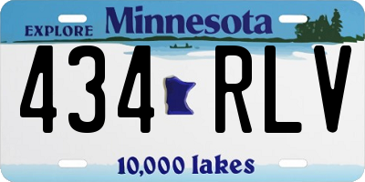 MN license plate 434RLV
