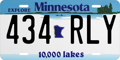 MN license plate 434RLY