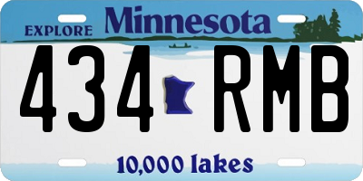 MN license plate 434RMB