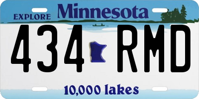 MN license plate 434RMD