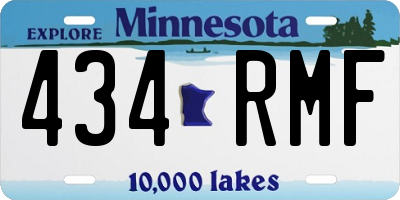 MN license plate 434RMF