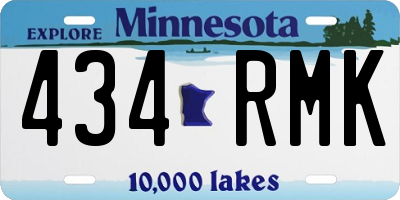 MN license plate 434RMK