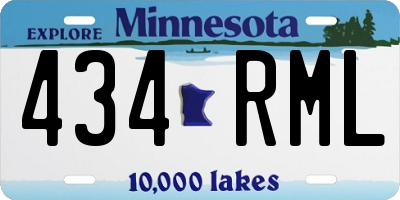 MN license plate 434RML