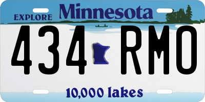 MN license plate 434RMO