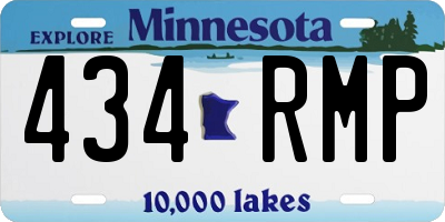 MN license plate 434RMP