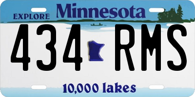 MN license plate 434RMS