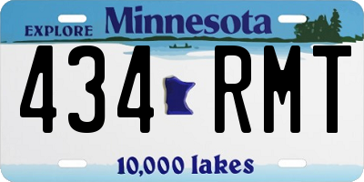 MN license plate 434RMT