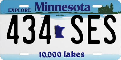 MN license plate 434SES