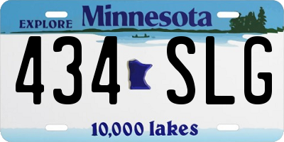 MN license plate 434SLG