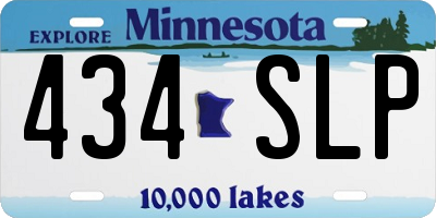 MN license plate 434SLP