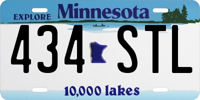 MN license plate 434STL