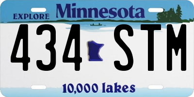 MN license plate 434STM