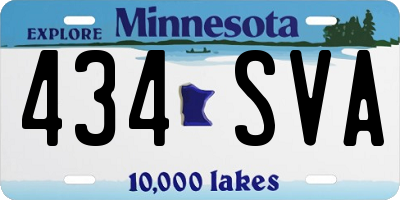 MN license plate 434SVA