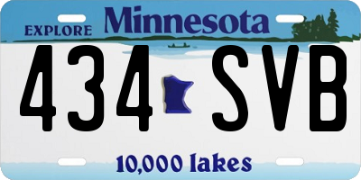 MN license plate 434SVB