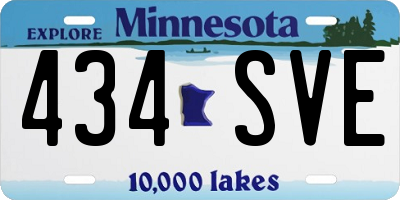 MN license plate 434SVE