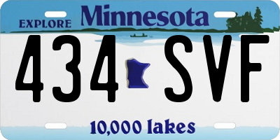 MN license plate 434SVF