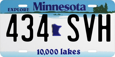 MN license plate 434SVH