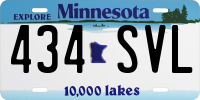 MN license plate 434SVL