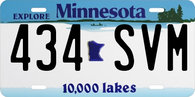 MN license plate 434SVM