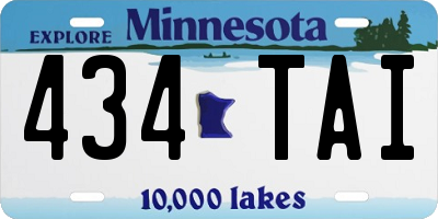 MN license plate 434TAI