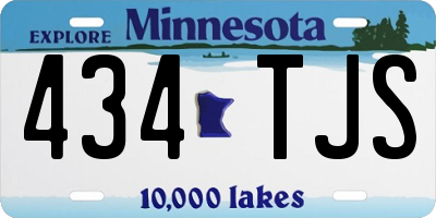 MN license plate 434TJS
