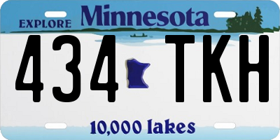 MN license plate 434TKH