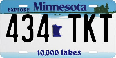 MN license plate 434TKT